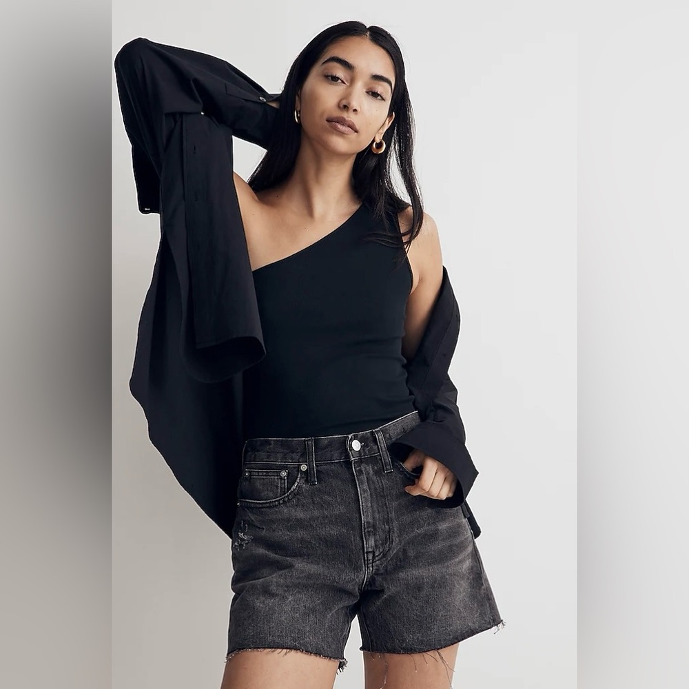 Madewell Black Cutoff Jean Shorts